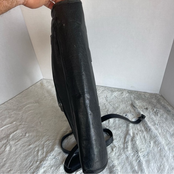 Heritage Expandable Portfolio Computer Black Cowhide Leather Bag #12215B - Picture 13 of 13